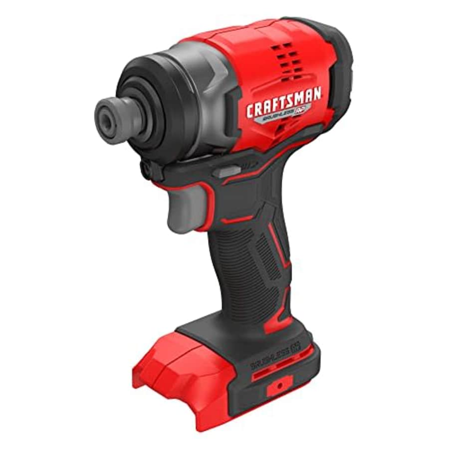 CRAFTSMAN 20V Brushless Cordless Impact Driver, 1/4 IN, Tool Only (CMCF813B) for $69