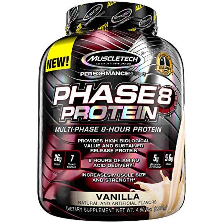 Whey Protein Powder | MuscleTech Phase8 Protein Powder | Whey & Casein Protein Powder Blend | Slow for $49