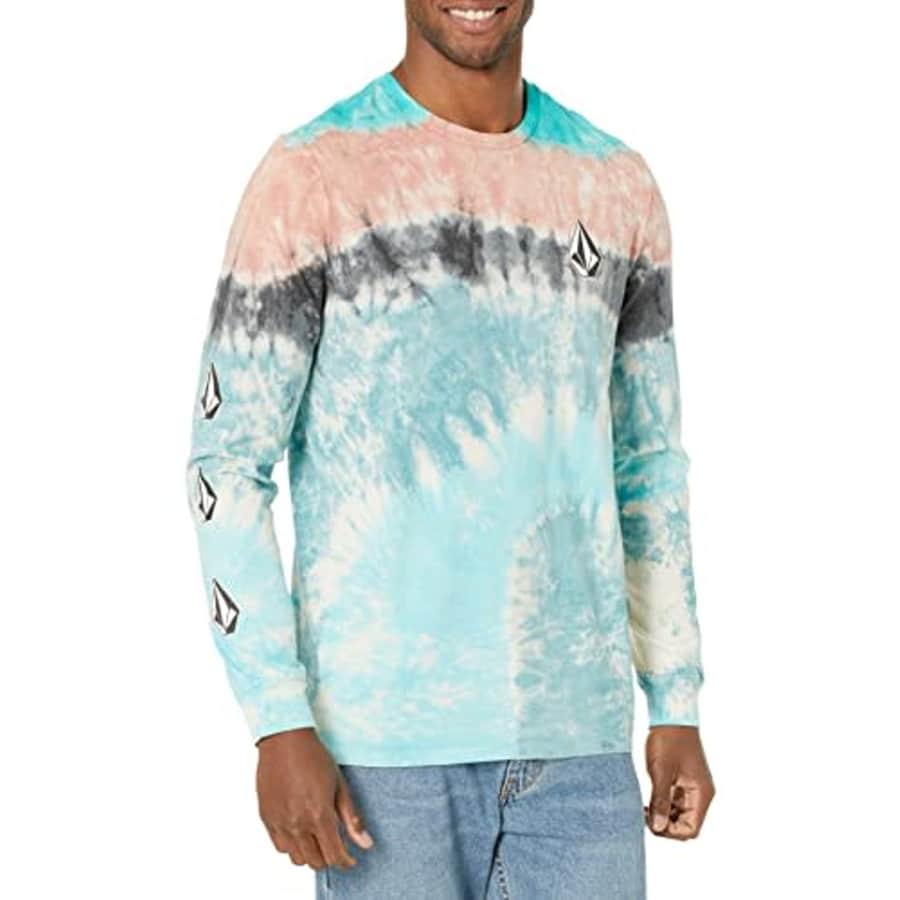 Volcom Men's Deadly Stones Long Sleeve T-Shirt, Tie Dye, Medium for $28 Volcom Men's Deadly Stones Long Sleeve T-Shirt, Tie Dye, Medium for $28