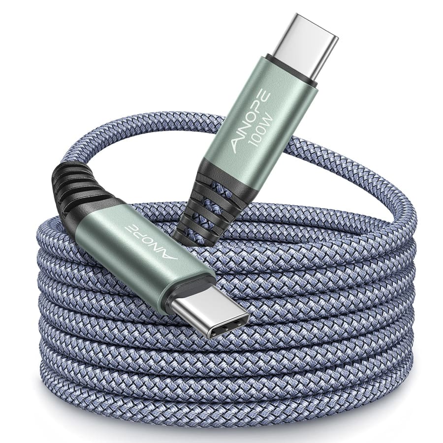 Ainope 100W USB-C to USB-C 10-Foot Cable for $6 Ainope 100W USB-C to USB-C 10-Foot Cable for $6