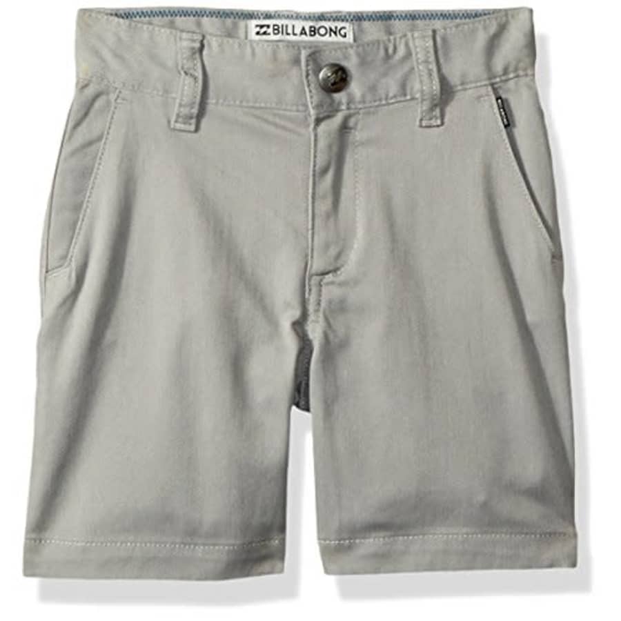 Billabong Boys' Big Carter Stretch Walkshort, Grey Heather, 25 for $13