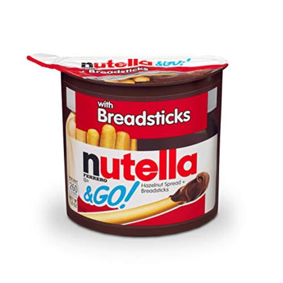 Nutella and Go Snack Packs, Chocolate Hazelnut Spread with Breadsticks, Perfect Christmas Stocking for $12