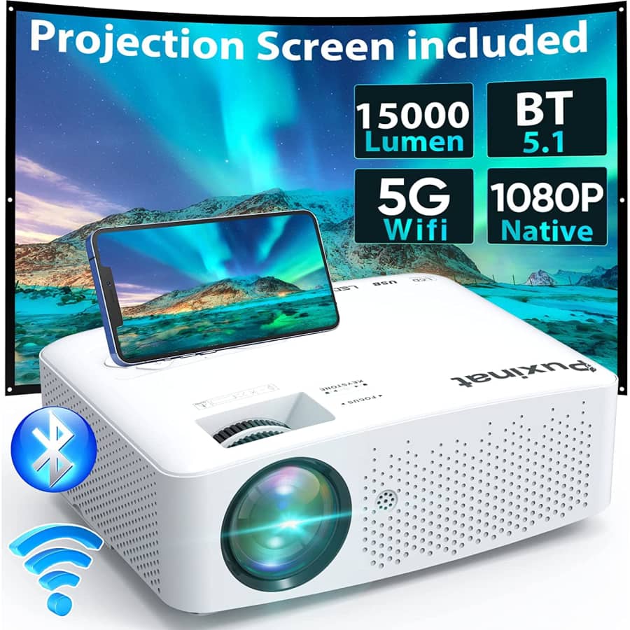 Puxinat 1080p WiFi Projector for $100 Puxinat 1080p WiFi Projector for $100