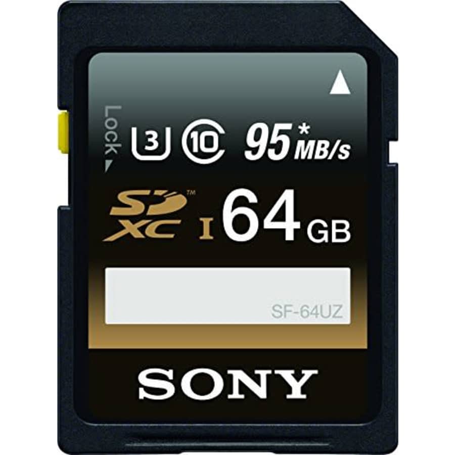 Sony 64GB High Performance Class 10 UHS-1/U3 SDXC up to 95MB/s Memory Card (SF64UZ/TQN) for $40 Sony 64GB High Performance Class 10 UHS-1/U3 SDXC up to 95MB/s Memory Card (SF64UZ/TQN) for $40
