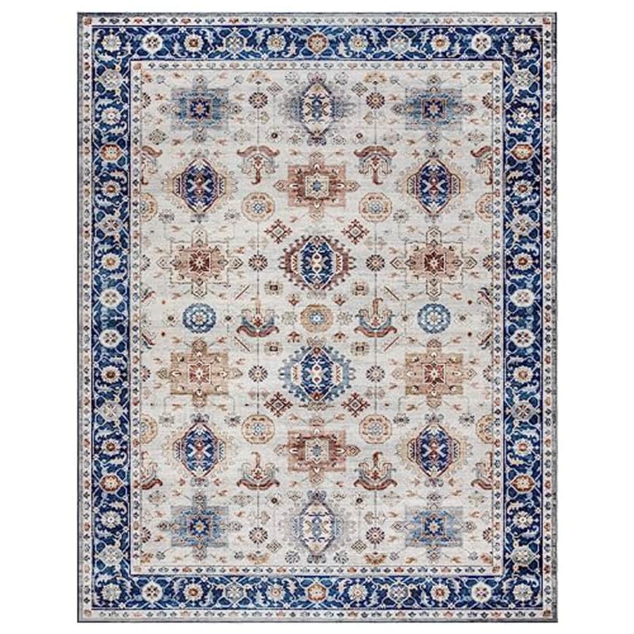 Gertmenian Printed Indoor Boho Area Rug - Non Slip, Ultra Thin, Super Strong, Tufted Rug - Home for $43