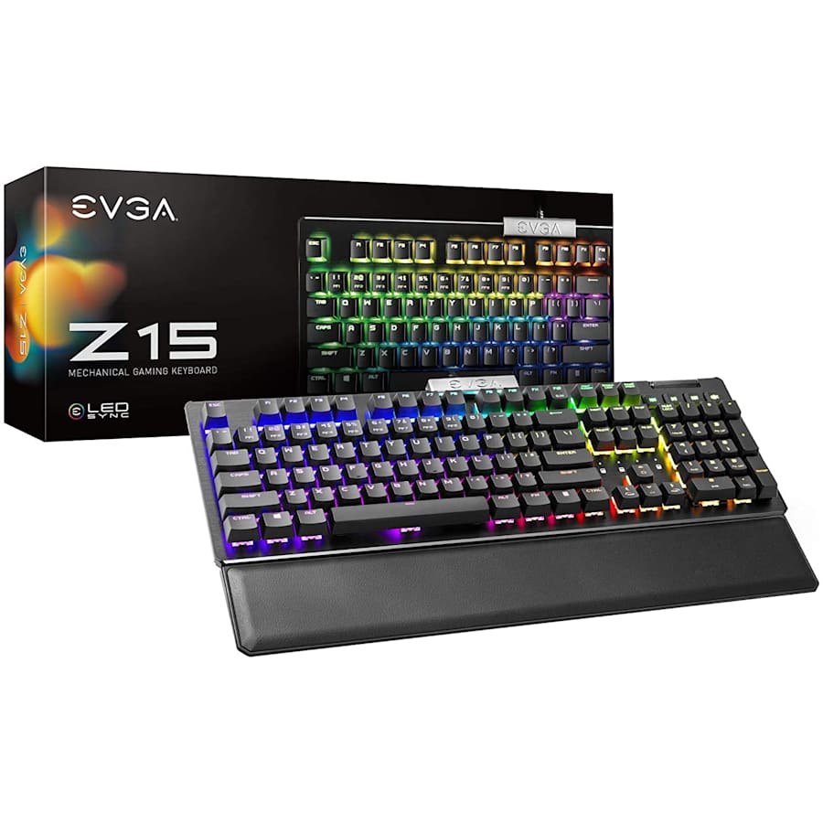 EVGA Z15 RGB Mechanical Gaming Keyboard for $40 EVGA Z15 RGB Mechanical Gaming Keyboard for $40