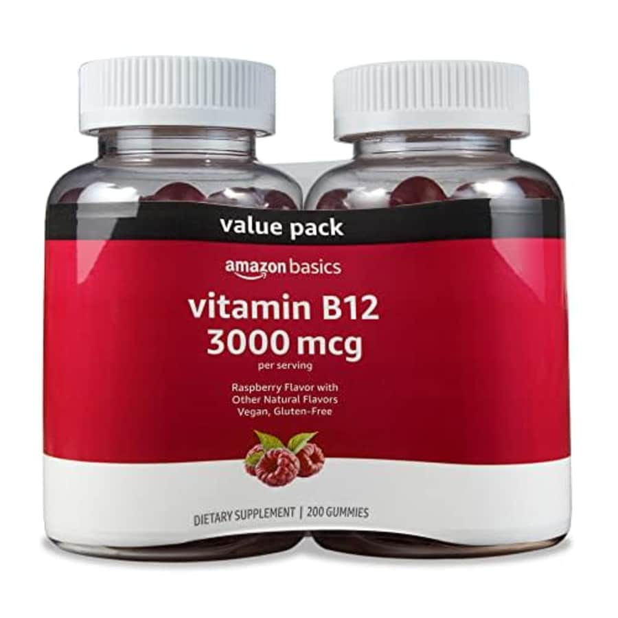 Amazon Basics Vitamin B12 3000 mcg Gummies, Normal Energy Production and Metabolism, Immune System for $15 Amazon Basics Vitamin B12 3000 mcg Gummies, Normal Energy Production and Metabolism, Immune System for $15