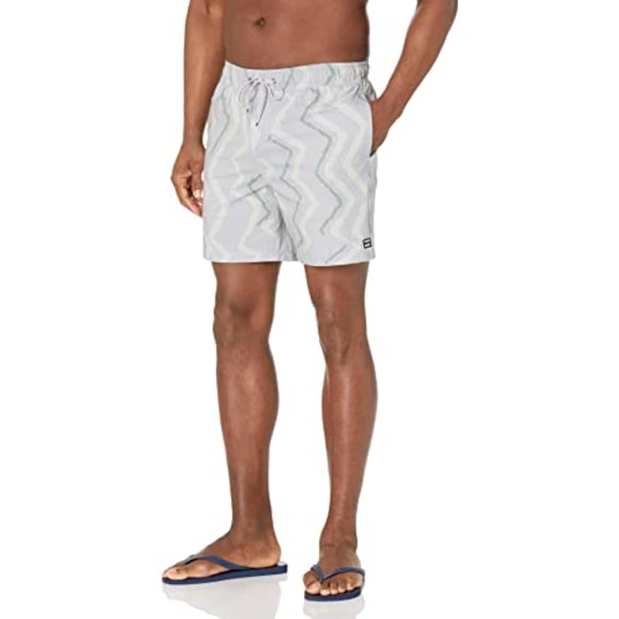 Billabong Men's Standard Elastic Waist Stretch Sundays Layback Boardshort Swim Short Trunk, 17 Inch for $29