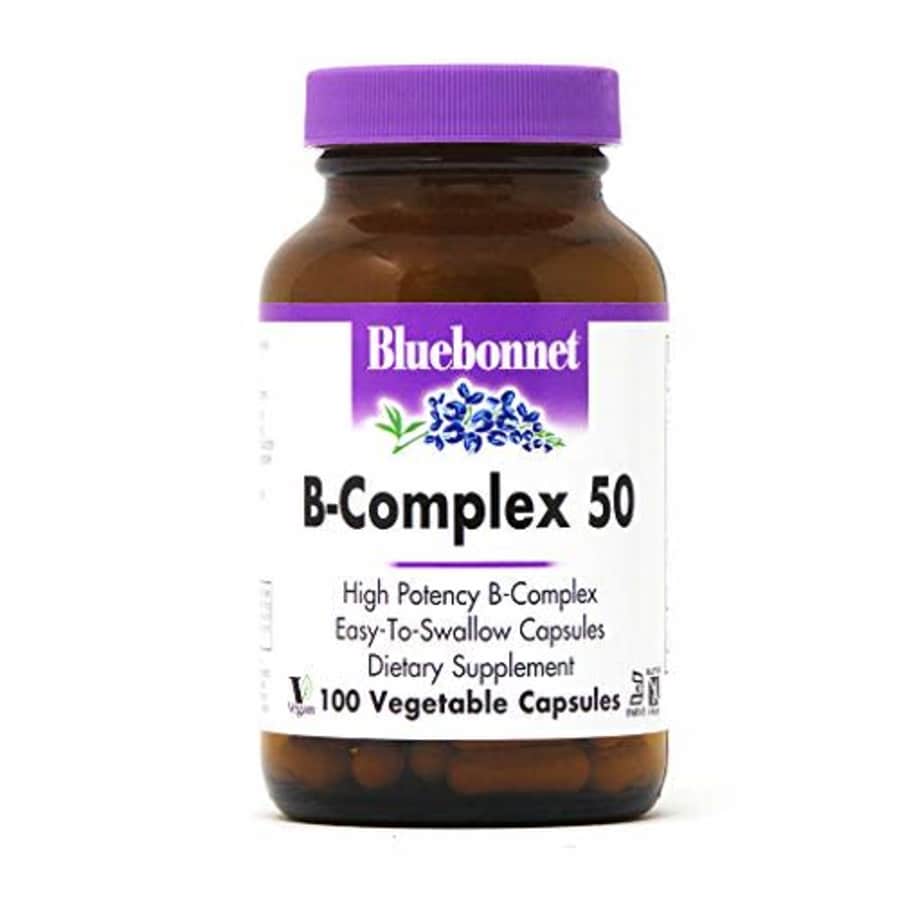 Bluebonnet Nutrition B Complex 50 Vegetable Capsules, 100 Count for $18 Bluebonnet Nutrition B Complex 50 Vegetable Capsules, 100 Count for $18