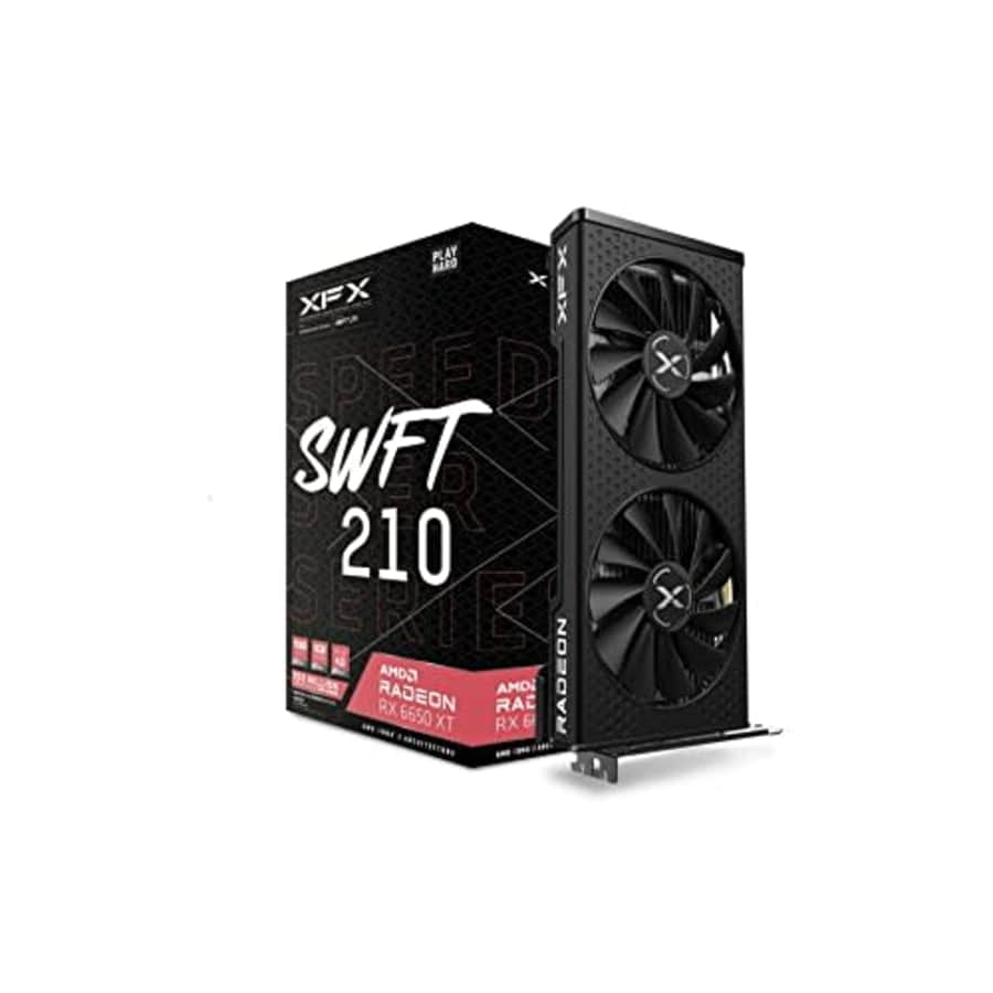 XFX Speedster SWFT210 Radeon RX 6650XT CORE Gaming Graphics Card with 8GB GDDR6 HDMI 3xDP, AMD RDNA for $260