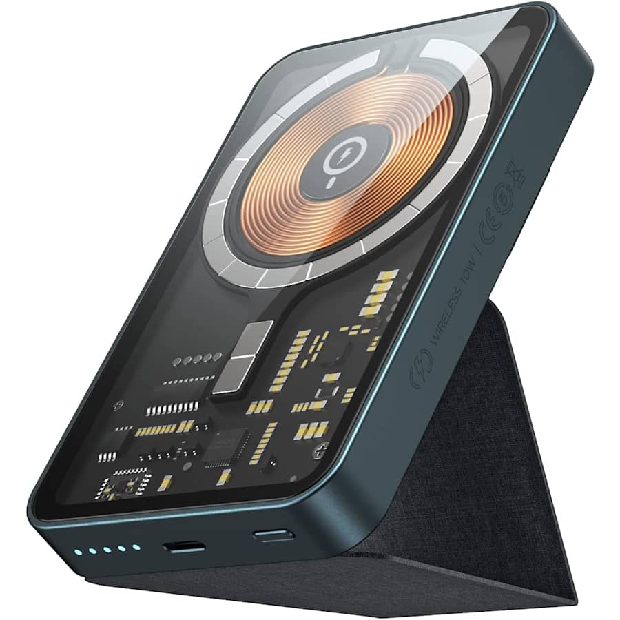Momax Q.Mag Power 5 5,000mAh Magnetic Wireless Power Bank for $30