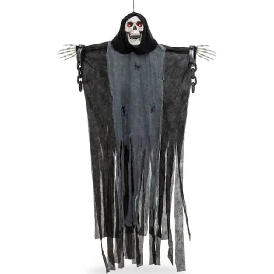 Best Choice 5-Foot Hanging Skeleton Grim Reaper Halloween Decoration for $23 Best Choice 5-Foot Hanging Skeleton Grim Reaper Halloween Decoration for $23