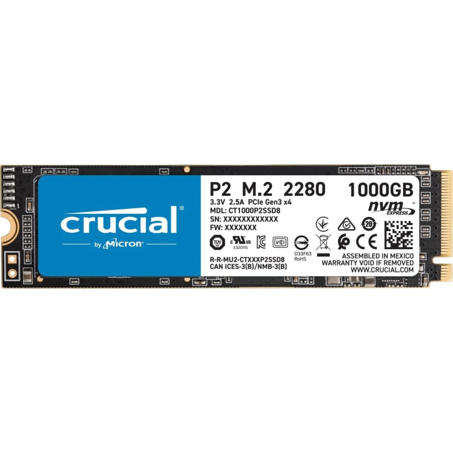 Crucial P2 1TB SATA M.2 Internal SSD for $113 Crucial P2 1TB SATA M.2 Internal SSD for $113