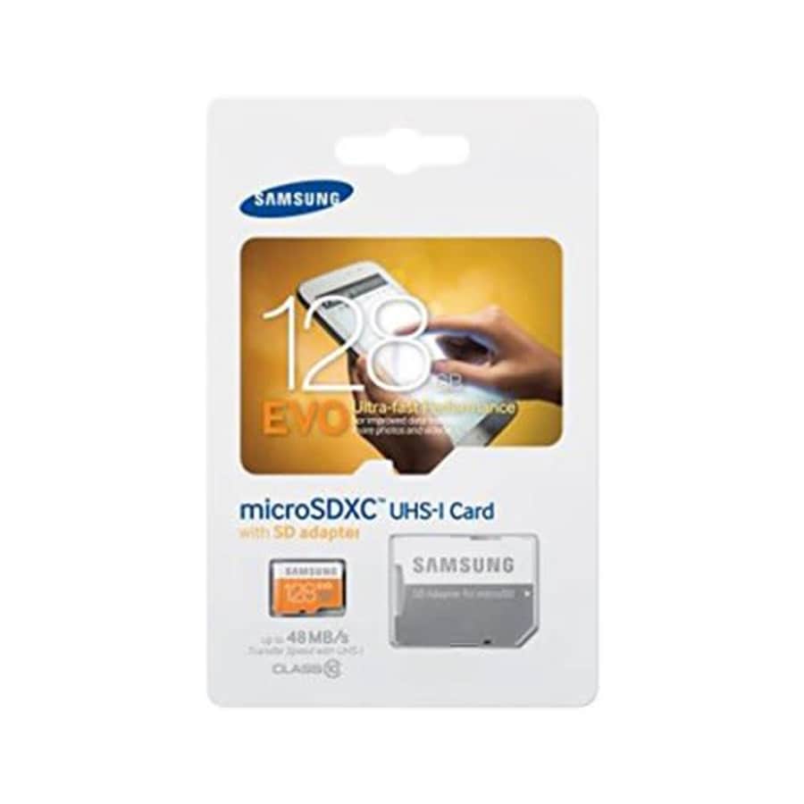Samsung 128GB EVO Class 10 Micro SDXC Card with Adapter up to 48MB/s (MB-MP128DA/EU) for $54 Samsung 128GB EVO Class 10 Micro SDXC Card with Adapter up to 48MB/s (MB-MP128DA/EU) for $54