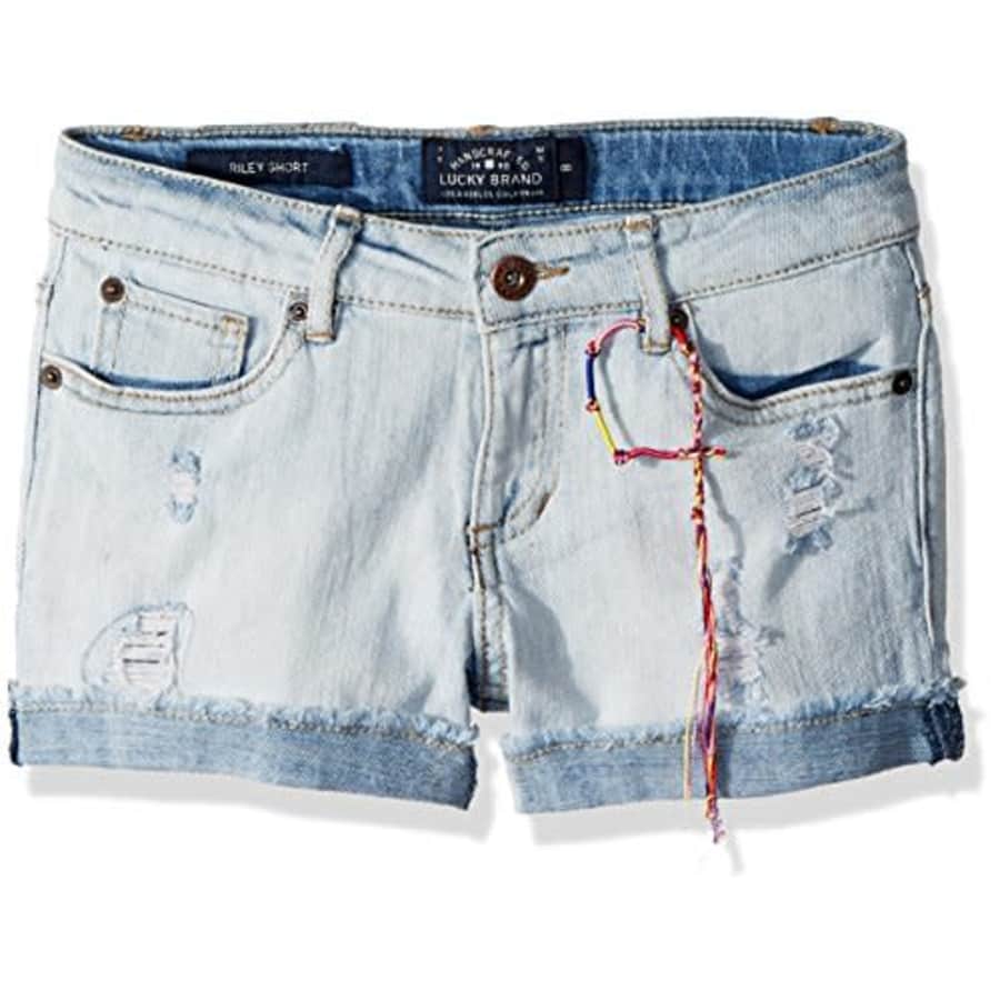 Lucky Brand Little Girls' 5-Pocket Cuffed Stretch Denim Short, Ronnie Bella wash, 6X for $33 Lucky Brand Little Girls' 5-Pocket Cuffed Stretch Denim Short, Ronnie Bella wash, 6X for $33