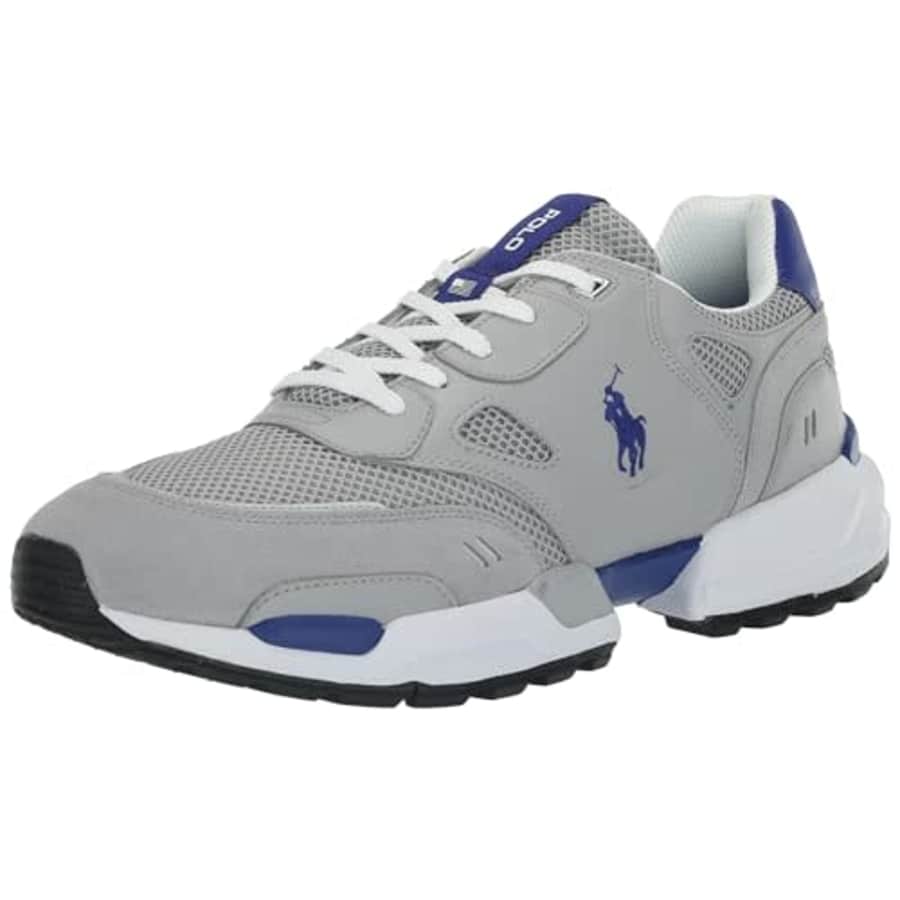 Polo Ralph Lauren SUEDE/AIR MESH-POLO JGR PP-SK-ATH for $63