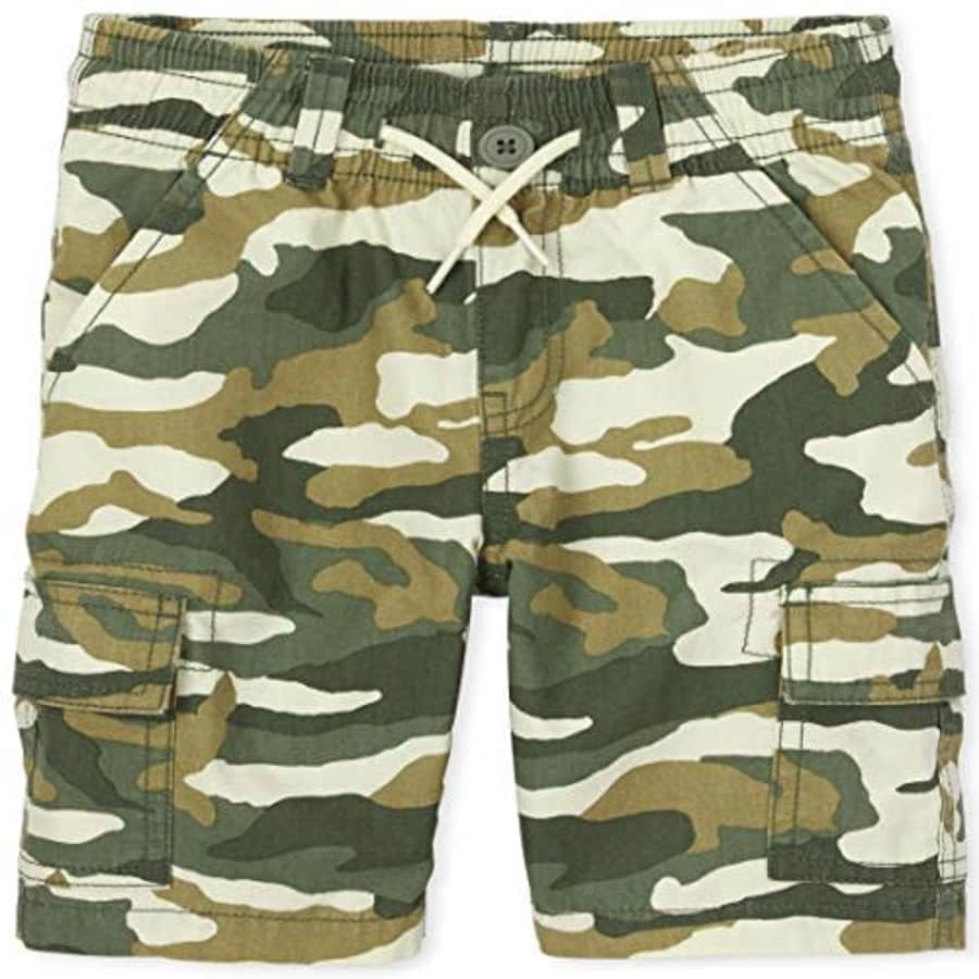The Children's Place Boys Cargo Shorts, Olive CAMO, 8 for $6 The Children's Place Boys Cargo Shorts, Olive CAMO, 8 for $6