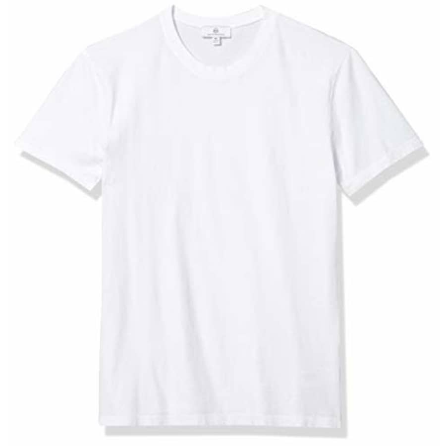 AG Adriano Goldschmied Men's The Bryce Crew Short Sleeve Tee Shirt, True White, X-Small for $21