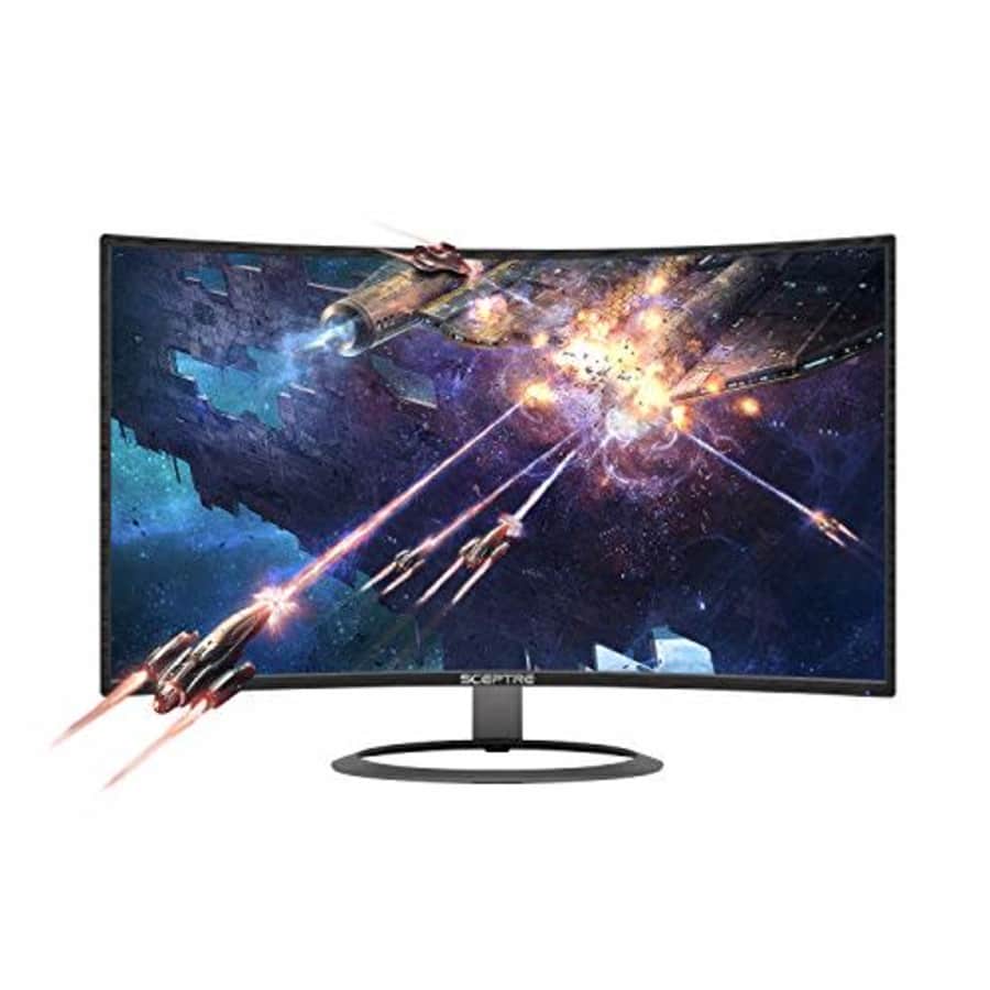 Sceptre 27" Curved 75Hz LED Monitor C278W-1920R Full HD 1080P HDMI DisplayPort VGA Speakers, Ultra for $233 Sceptre 27" Curved 75Hz LED Monitor C278W-1920R Full HD 1080P HDMI DisplayPort VGA Speakers, Ultra for $233