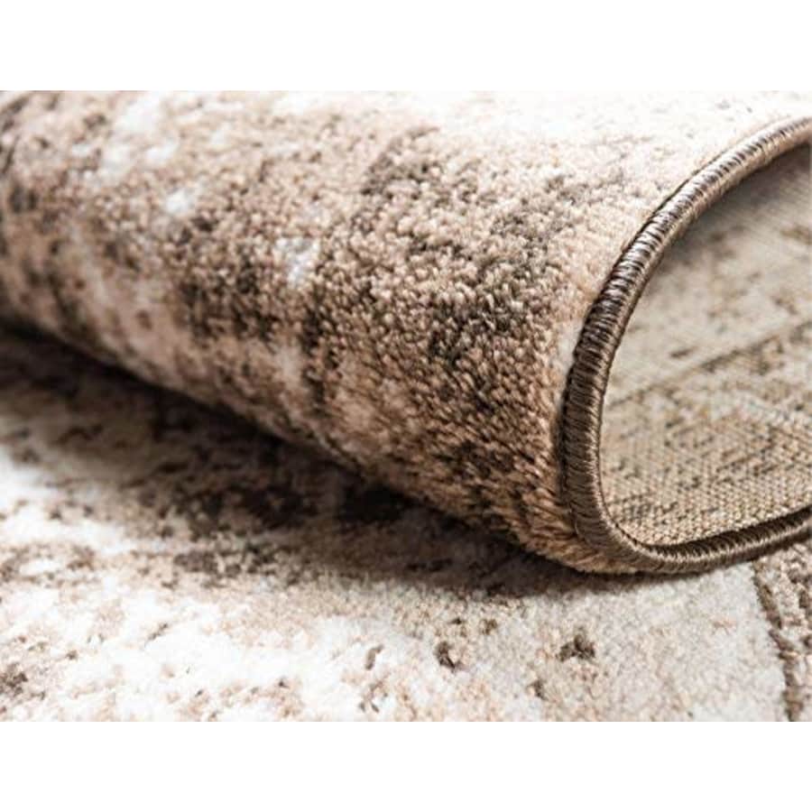 Unique Loom Sofia Collection Traditional Vintage Runner Rug, 2' x 9' 10", Dark Brown/Light Brown for $53