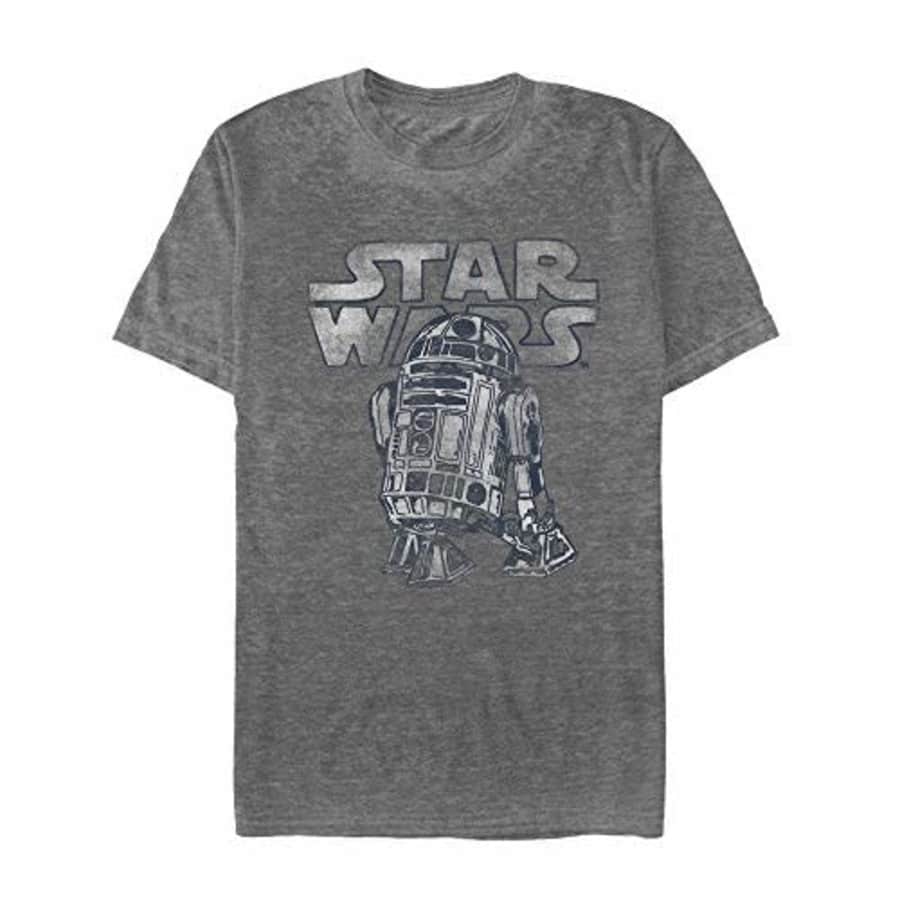 Star Wars Men's T-Shirt, Charcoal Heather, X-Large for $20