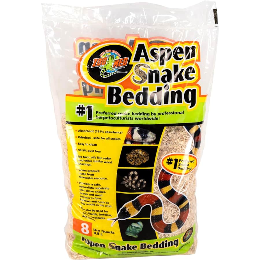 Zoo Med Aspen Snake Bedding 8-Quart Bag for $10