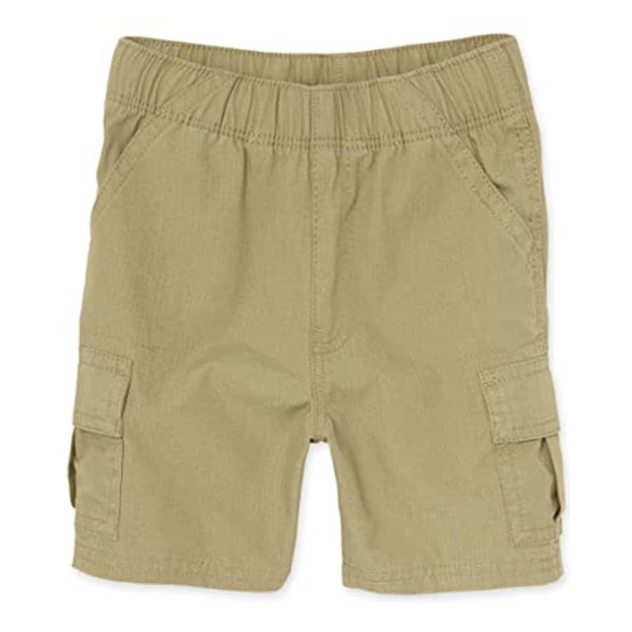The Children's Place Baby Boys and Toddler Boys Pull On Cargo Shorts, Flax, 4T for $13