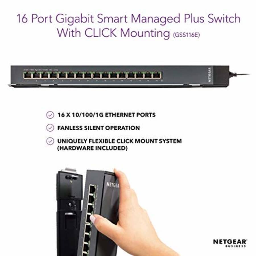 Netgear ProSAFE GSS116E 16-port web managed gigabit switch for $297 Netgear ProSAFE GSS116E 16-port web managed gigabit switch for $297