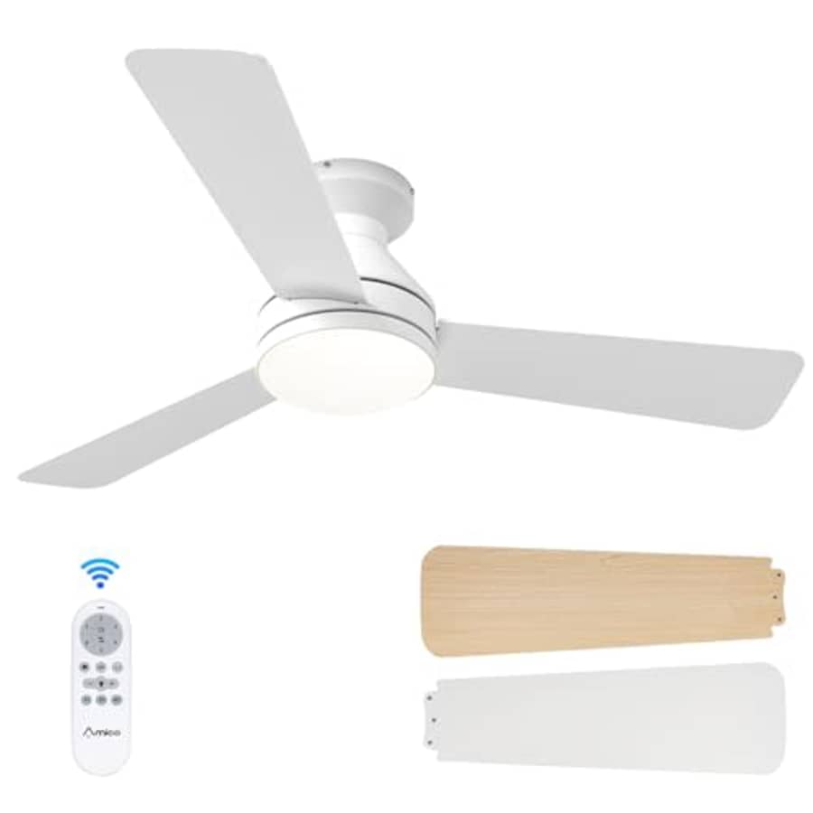 Amico Power Amico Ceiling Fans with Lights, 42 inch Low Profile Ceiling Fan with Light and Remote Control, for $80 Amico Power Amico Ceiling Fans with Lights, 42 inch Low Profile Ceiling Fan with Light and Remote Control, for $80