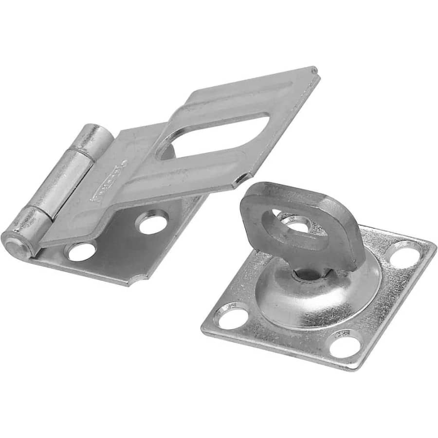 National Hardware Swivel Staple Safety Hasp for $4 National Hardware Swivel Staple Safety Hasp for $4