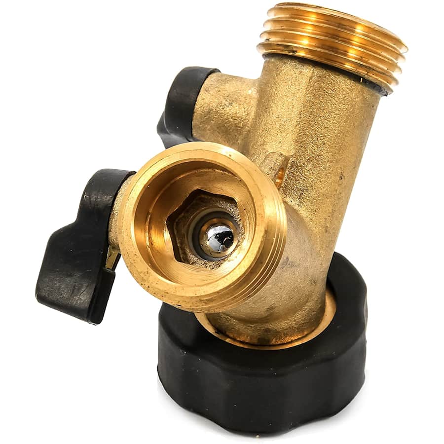 Camco Brass Shut-Off Y Valve for $14 Camco Brass Shut-Off Y Valve for $14