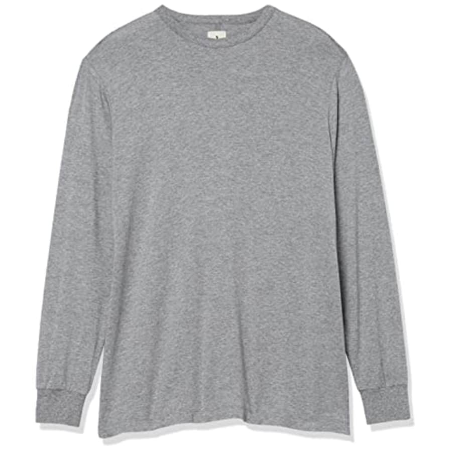 Amazon Aware Men's Relaxed-Fit Long-Sleeve T-Shirt, Medium Grey Heather, Medium for $7 Amazon Aware Men's Relaxed-Fit Long-Sleeve T-Shirt, Medium Grey Heather, Medium for $7