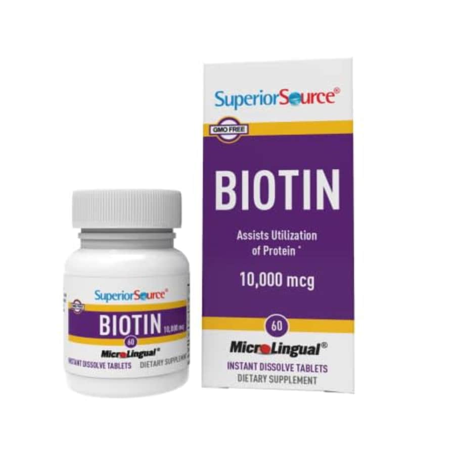 Superior Source Biotin 10000 mcg. Under The Tongue Quick Dissolve MicroLingual Tablets, 60 Count, for $15 Superior Source Biotin 10000 mcg. Under The Tongue Quick Dissolve MicroLingual Tablets, 60 Count, for $15