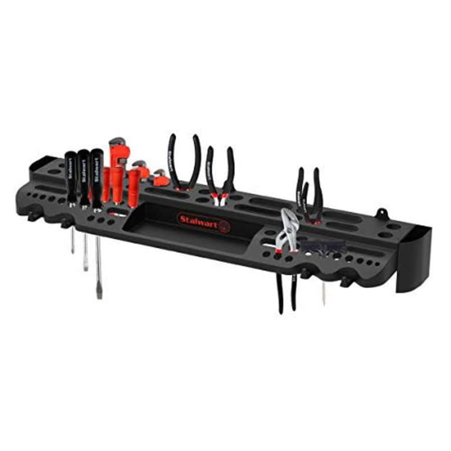 Stalwart Tool Storage Shelf- Garage, Shed or Work Shop Organization-Wall Mountable Organizer Rack Has 61 for $22