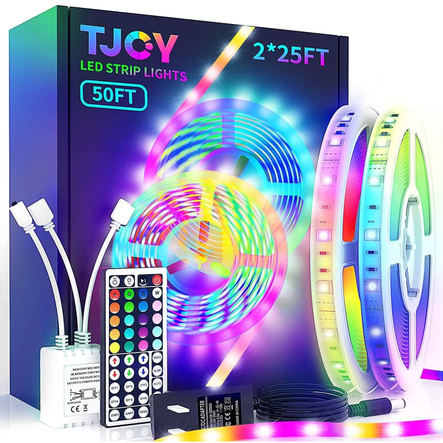 Tjoy 50-Foot LED Strip Lights for $9 Tjoy 50-Foot LED Strip Lights for $9