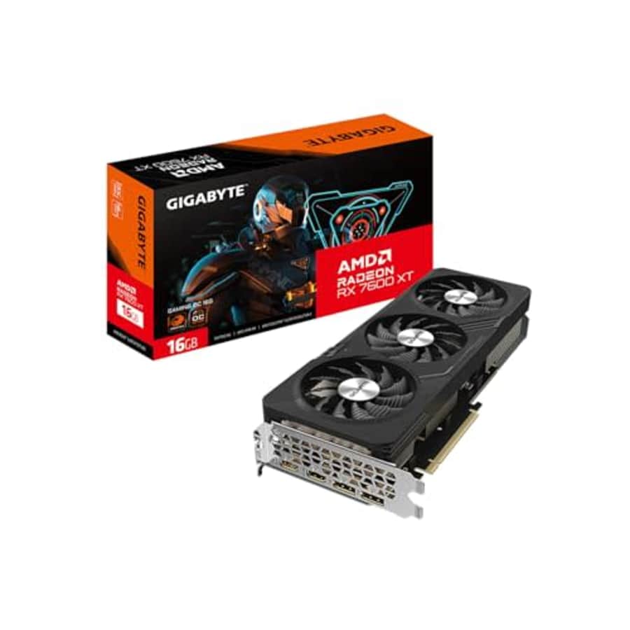 GIGABYTE Radeon RX 7600 XT Gaming OC 16G Graphics Card, 3X WINDFORCE Fans 16GB 128-bit GDDR6, for $330 GIGABYTE Radeon RX 7600 XT Gaming OC 16G Graphics Card, 3X WINDFORCE Fans 16GB 128-bit GDDR6, for $330