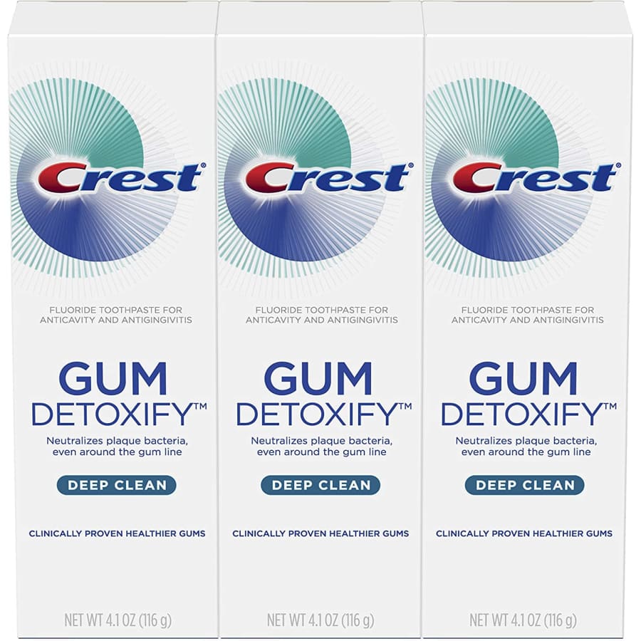 Crest Gum Detoxify Deep Clean Toothpaste 3-Pack for $25