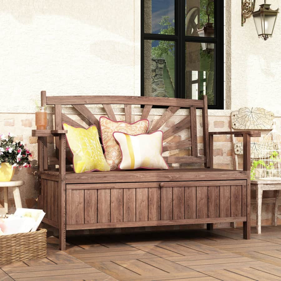 Millwood Pines Aceyn Spruce Outdoor Bench for $164