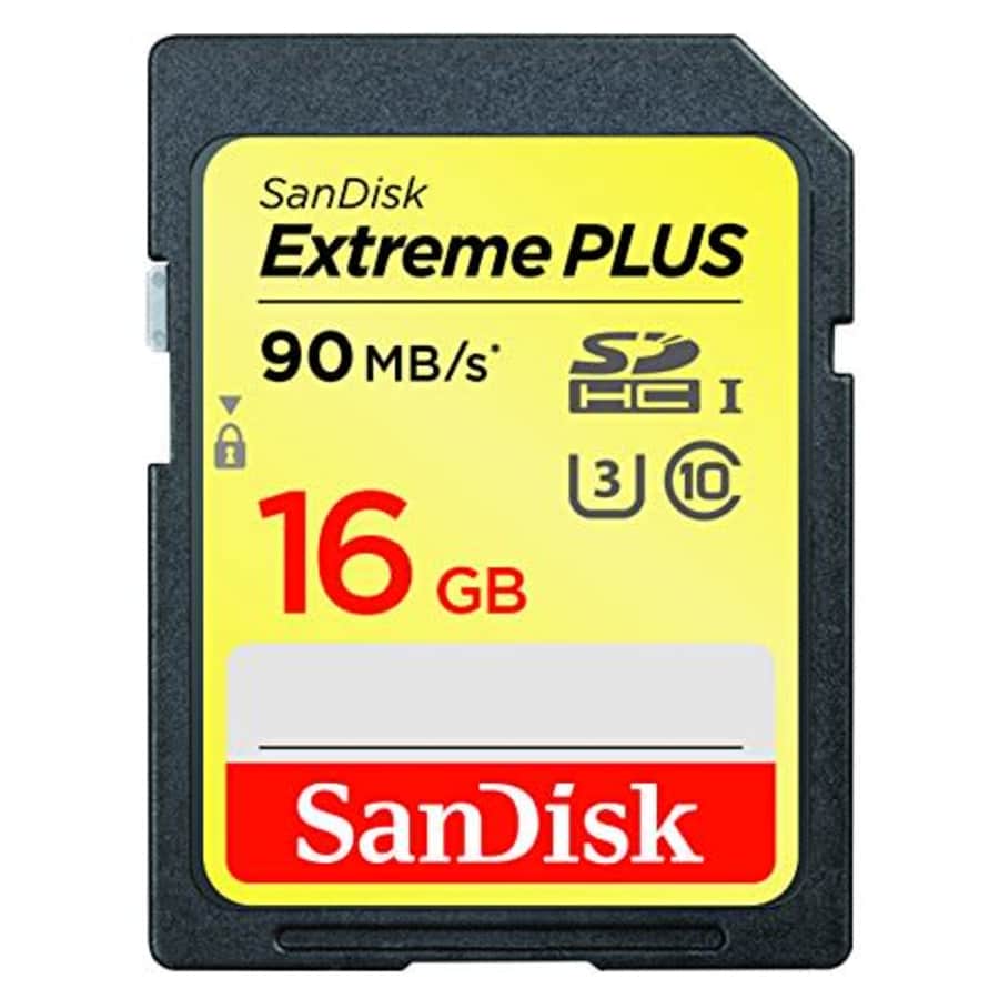 SanDisk Extreme Plus SDHC UHS-I/U3 16GB Memory Card Up to 90MB/s Read (SDSDXSF-016G-GNCIN) for $29
