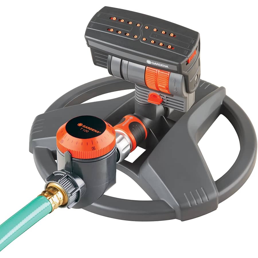 Gardena ZoomMaxx Sprinkler w/ Sled Base, Timer for $50