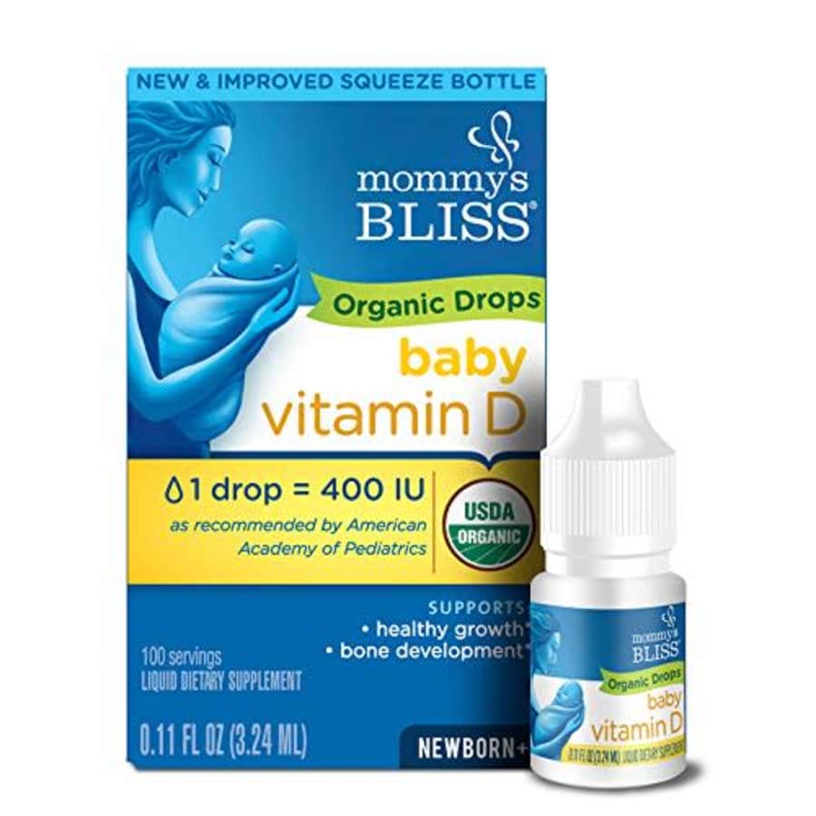 Mommy's Bliss Organic Drops No Artificial Color, Vitamin D, 0.11 Fl Oz for $12
