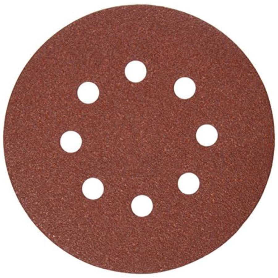DEWALT DW4310 5-Inch 8 Hole 100 Grit Hook and Loop Random Orbit Sandpaper (25-Pack) for $16