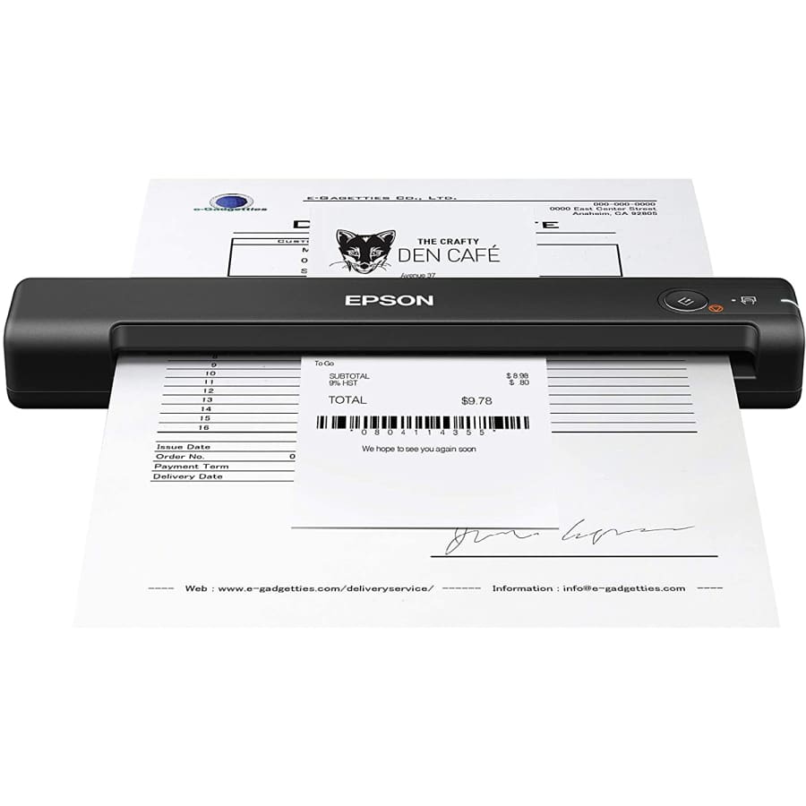 Epson WorkForce ES-55R Portable Document Scanner for $148
