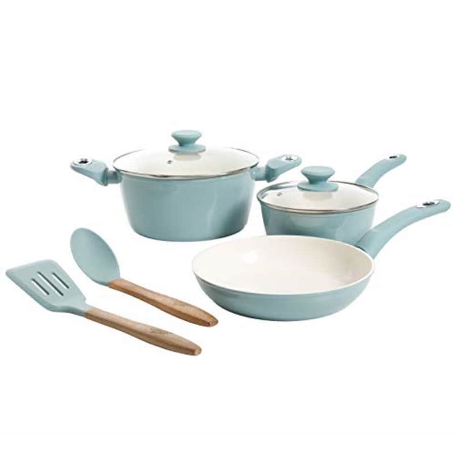 Gibson Home Plaze Caf' Forged Aluminum Non-stick Ceramic Cookware with Induction Base and Soft for $63