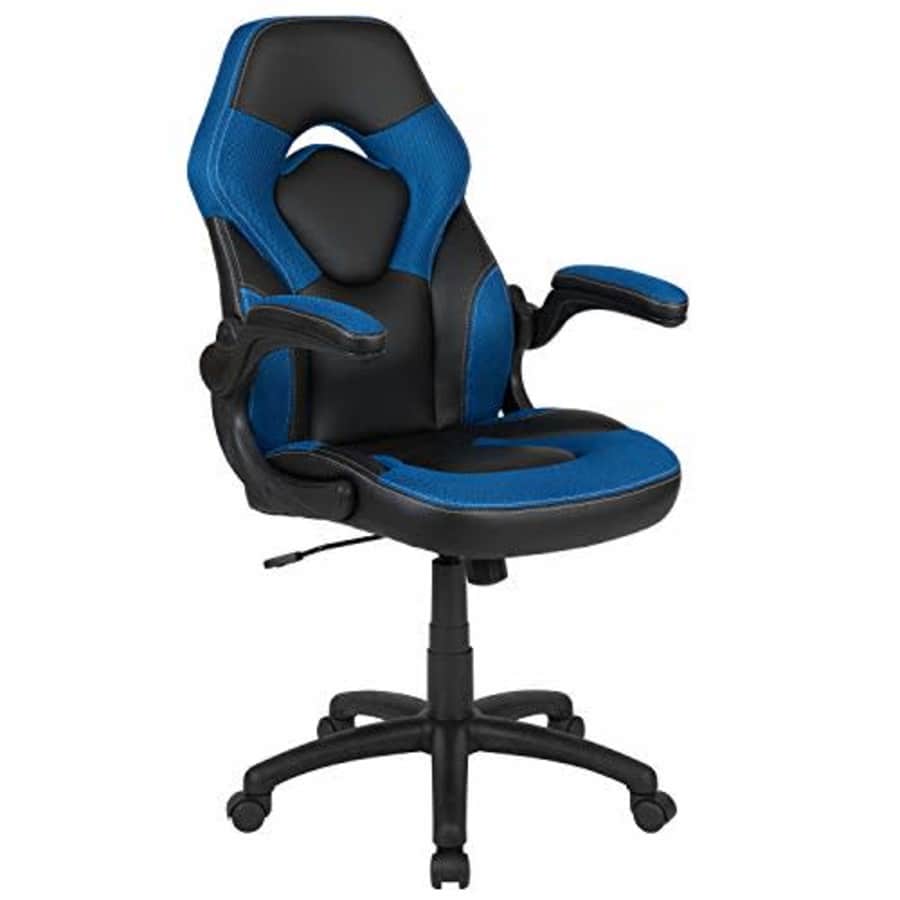 Flash Furniture CH-00095-BL-GG X10 Gaming Chair Racing Office Ergonomic Computer PC Adjustable for $119 Flash Furniture CH-00095-BL-GG X10 Gaming Chair Racing Office Ergonomic Computer PC Adjustable for $119
