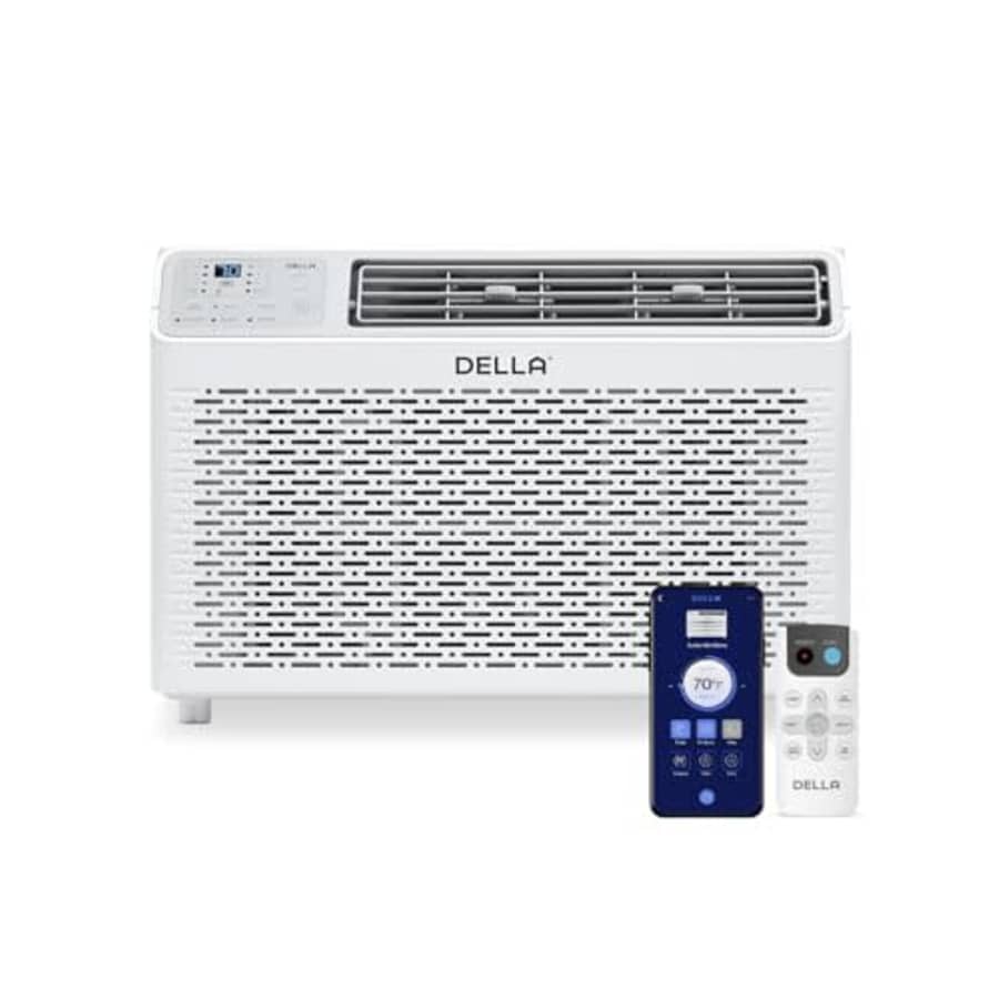 DELLA 10000 BTU Smart Inverter Window Air Conditioner Ultra Quiet AC Unit Cools up to 440 Sq.Ft., for $450