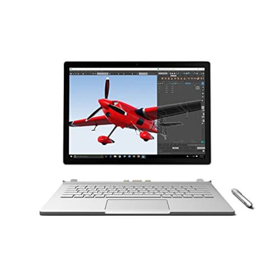 Microsoft Surface Book 512GB Intel Core i7-6600U X2 2.6GHz 13.5", Silver (Renewed) for $398