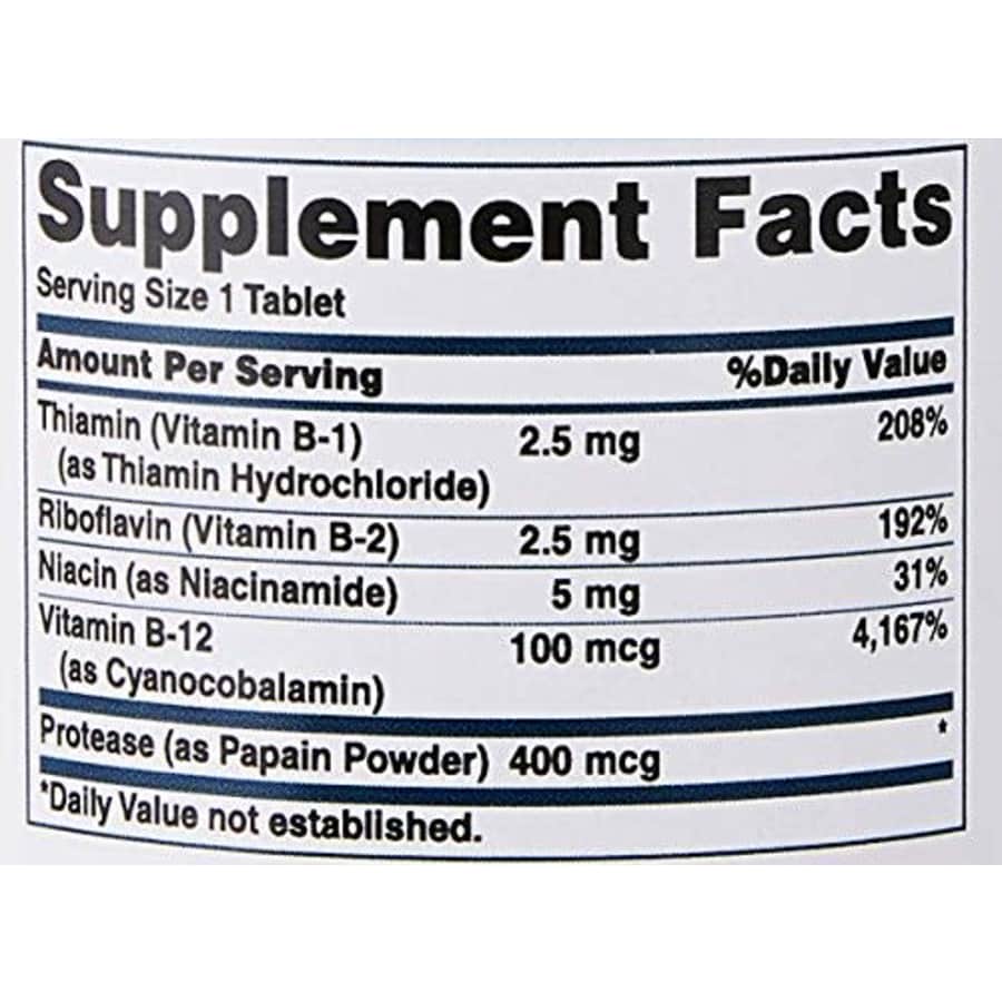 Puritan's Pride Puritans Pride Vitamin B-Complex and Vitamin B-12, 180 Count for $6