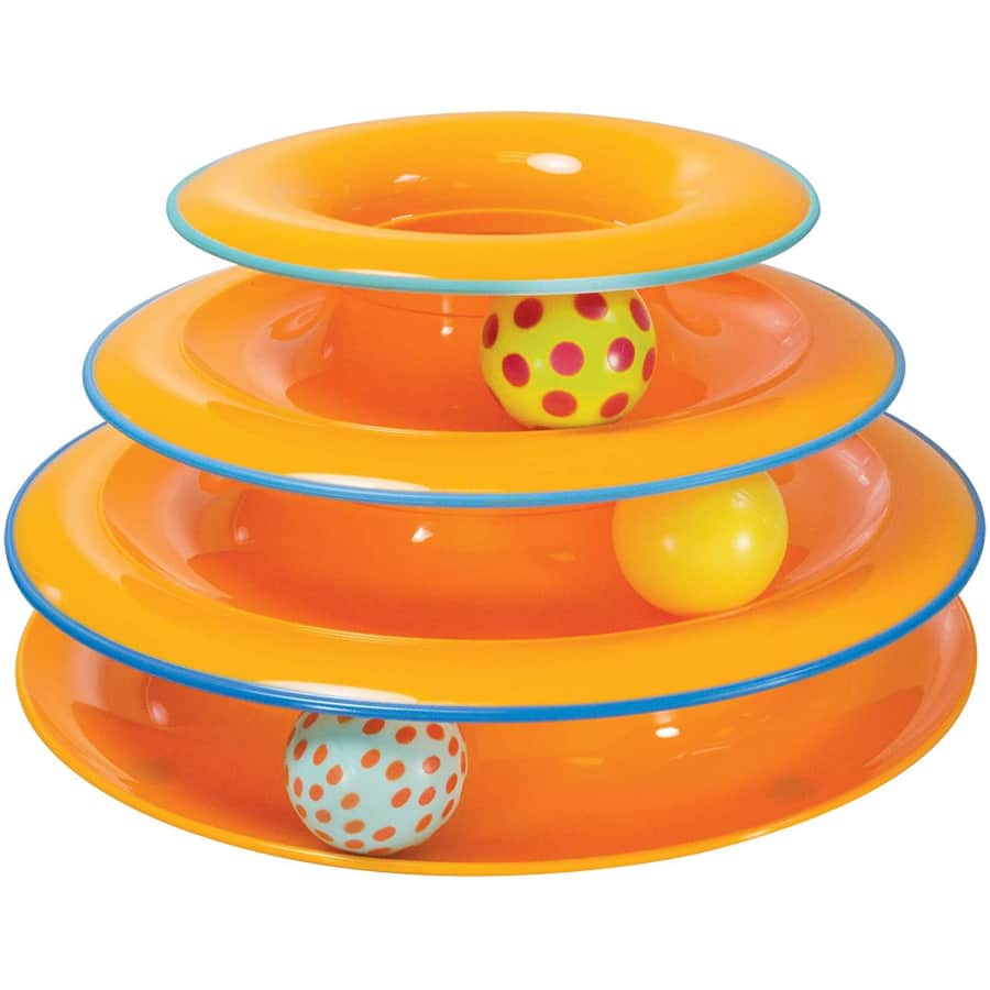Petstages Tower of Tracks Interactive 3-Tier Cat Toy for $6