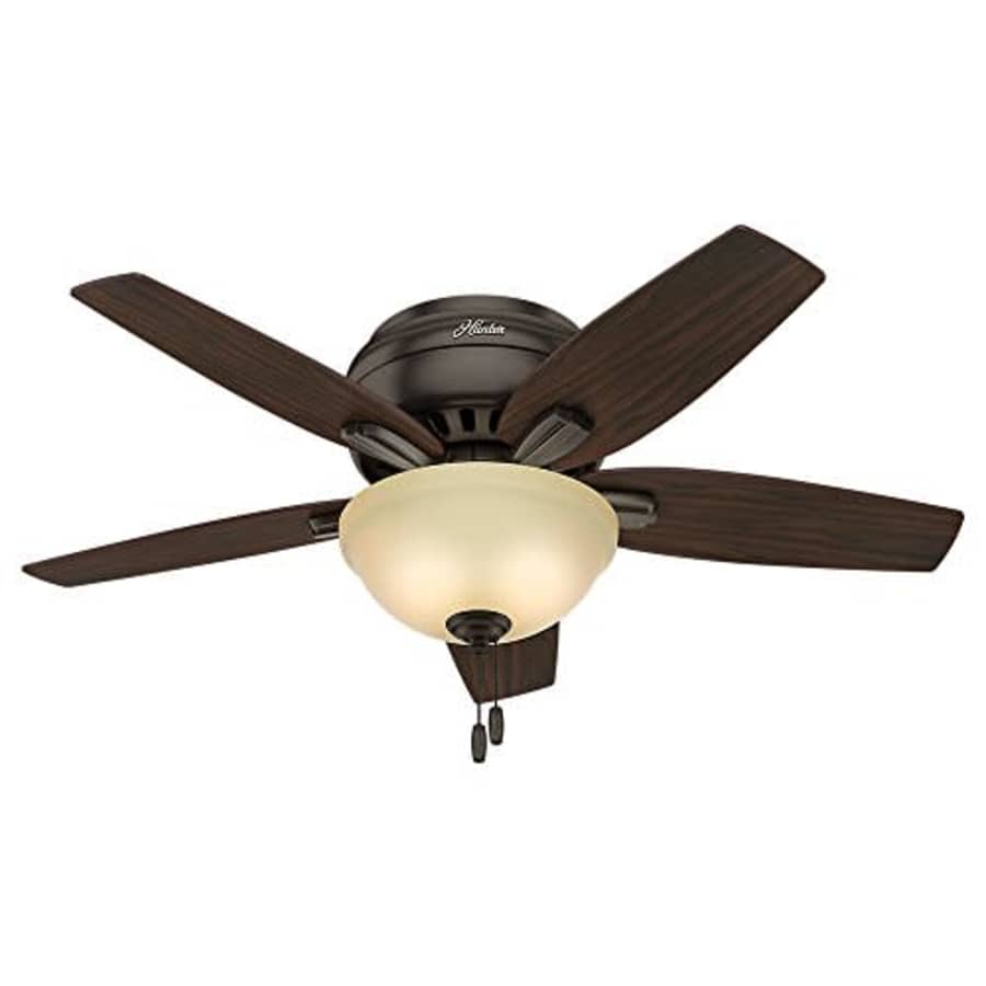 Hunter Newsome Indoor Low Profile Ceiling Fan with LED Light and Pull Chain Control, 42", Premier for $170 Hunter Newsome Indoor Low Profile Ceiling Fan with LED Light and Pull Chain Control, 42", Premier for $170